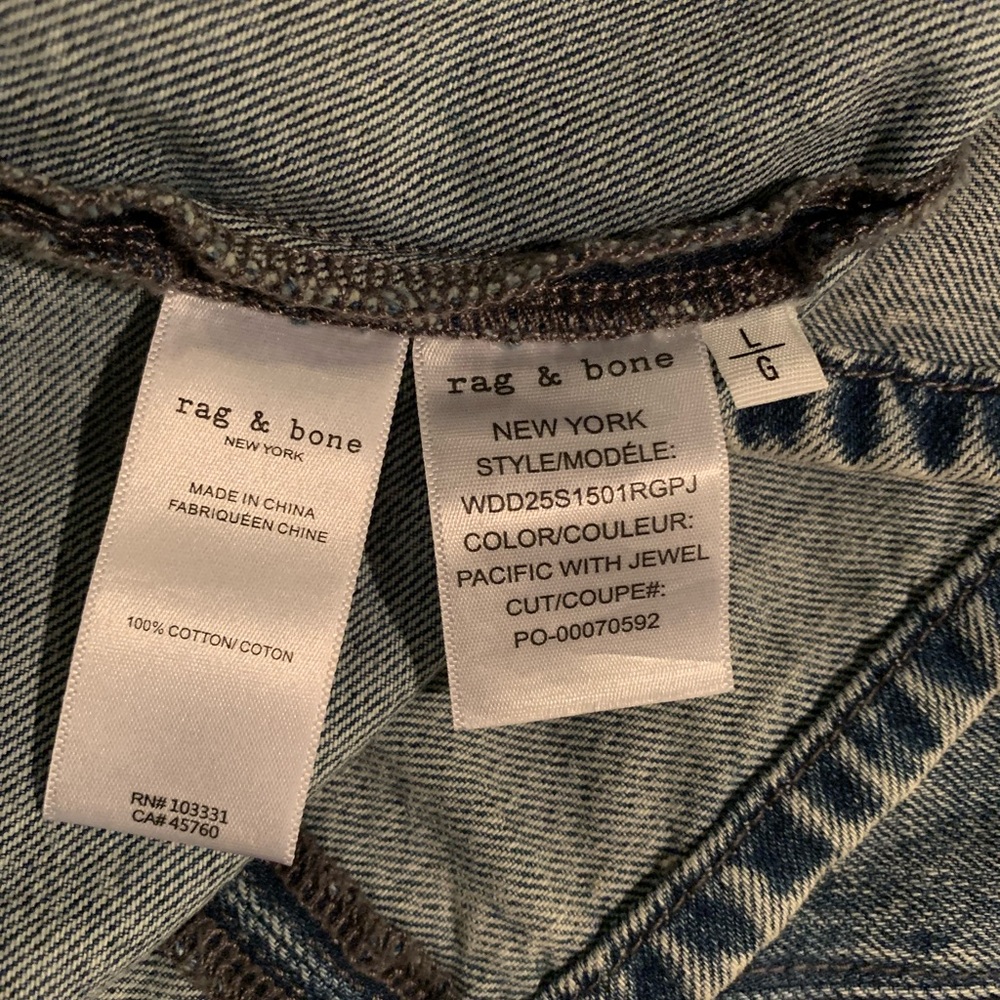 rag & bone Jayde Sleeveless Denim Minidress
Color: Pacific Jewel Minidress - Picture 9 of 12